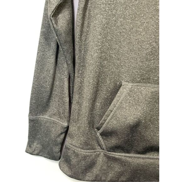 -3. Danskin Now Women's Heathered Gray Active Raglan Tech Fleece Hoodie Size Med - Picture 7 of 9